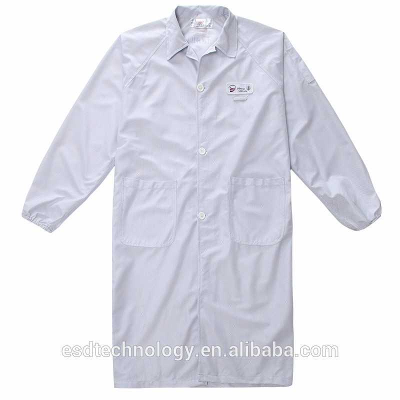 ニット帯電防止白衣の低triboelectric電圧用電子工場-制服、作業服問屋・仕入れ・卸・卸売り