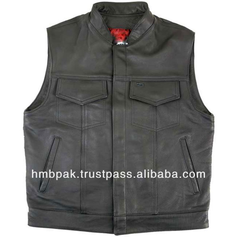 黒革のジャケットのコートhmb-5080cジーンズスタイルベスト発売-ジャケット問屋・仕入れ・卸・卸売り
