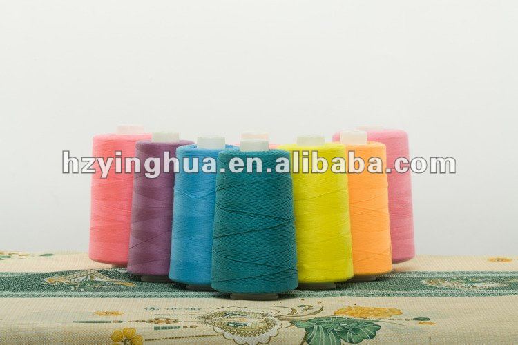 100％stengh高強力なスパンポリエステルミシン糸-縫い糸問屋・仕入れ・卸・卸売り