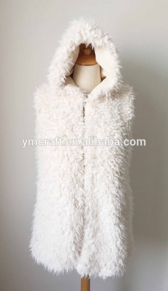 女性の熱い販売のファッション2015冬暖かいコートフェイクファーベストラムウールを身に着けている-ベスト問屋・仕入れ・卸・卸売り