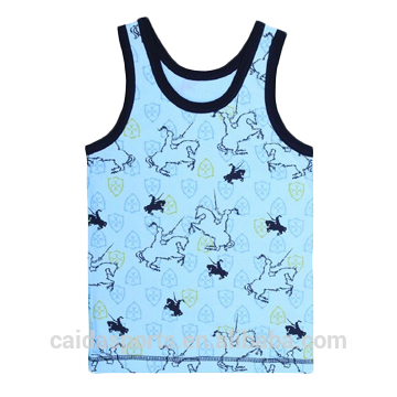 スカイブルー2015直線的なデザインの子供服男の子のベスト-キッズ服　ベスト問屋・仕入れ・卸・卸売り