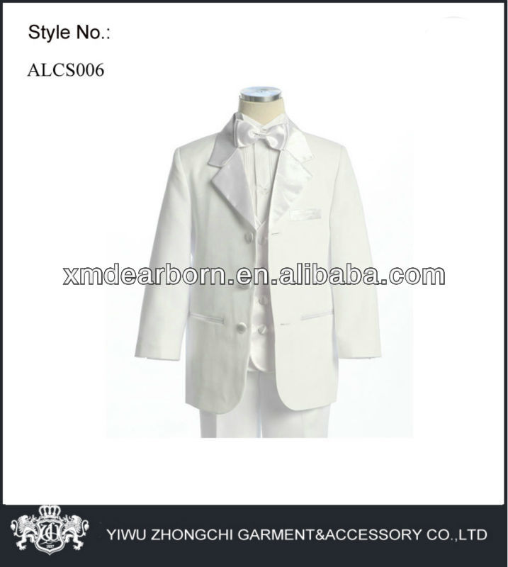 男の子のための白いウェディングスーツ-スーツ、タキシード問屋・仕入れ・卸・卸売り