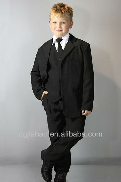 新しいファッションクラシック2013固体黒男児ウェディングスーツ-スーツ、タキシード問屋・仕入れ・卸・卸売り