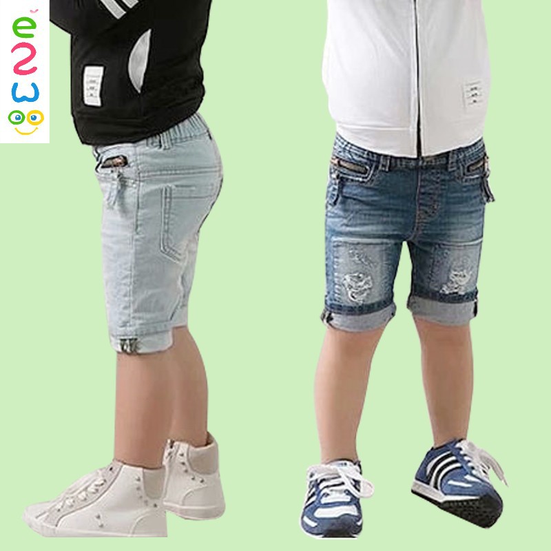 卸売男の子短い2015夏カジュアルジーンズのショートパンツ-キッズ服　半ズボン問屋・仕入れ・卸・卸売り