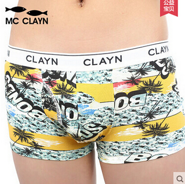mcclayn印刷パンティーのブランド子供服新しい快適な綿100％キッズ男児下着ボクサーの子どもたちのパンティー-キッズ用下着問屋・仕入れ・卸・卸売り