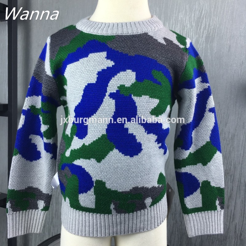 デザインとカラー子供重いセーター編みモデル用男の子-キッズ服　セーター問屋・仕入れ・卸・卸売り