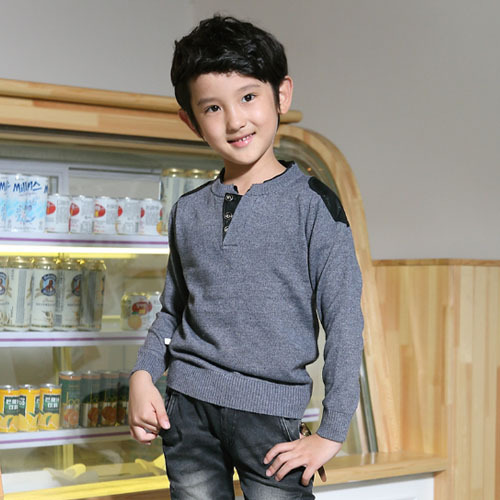 韓国スタイルの毛皮tbx18021綿プリントプルオーバー男の子セーター最上位デザインのファッション-キッズ服　セーター問屋・仕入れ・卸・卸売り