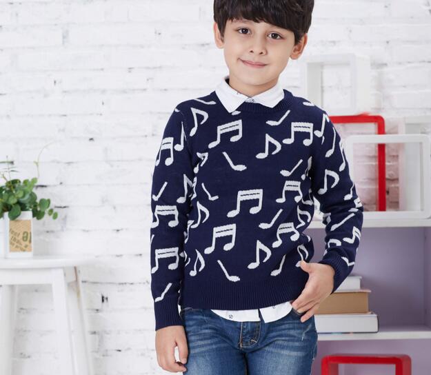 秋の長い袖プルオーバーd95722t子ニット男の子のためのウールのセーターのデザイン-キッズ服　セーター問屋・仕入れ・卸・卸売り