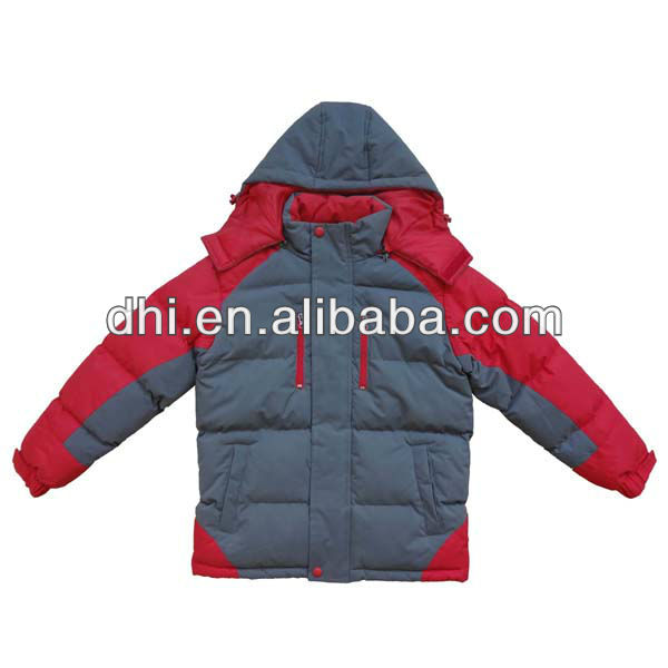 取り外し可能なフード付き冬の子供のジャケット-キッズ服　ジャケット問屋・仕入れ・卸・卸売り