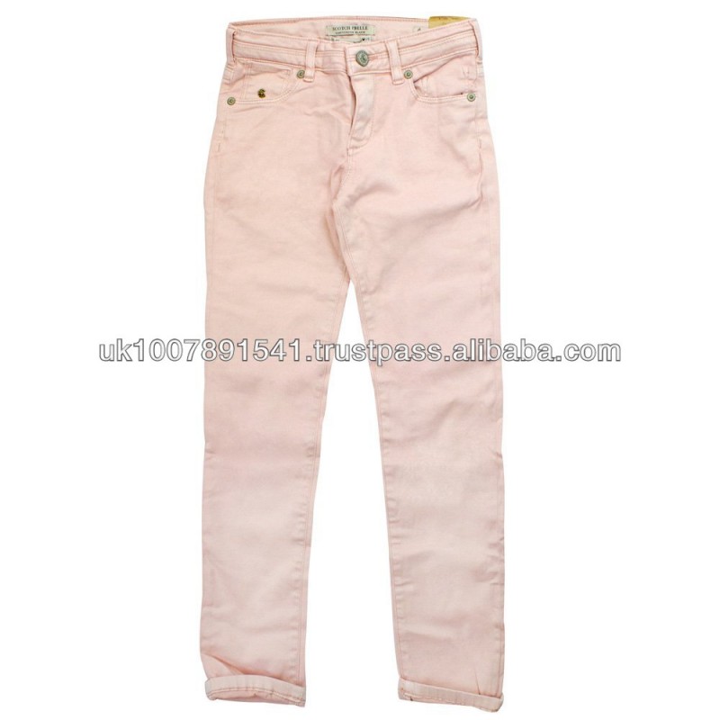 女の子の色のジーンズ:/スキニーフィット狭い95％cttn+5%スパンデックス-キッズ服　ジーンズ問屋・仕入れ・卸・卸売り