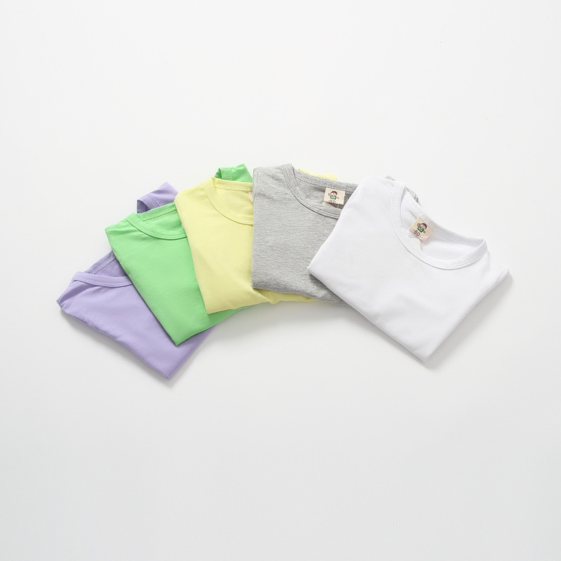 YE2035子供服2016ピュアカラーコットンロングスリーブ赤ちゃん男の子女の子tシャツ-問屋・仕入れ・卸・卸売り