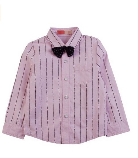 子供シャツで弓ネクタイドレスシャツコレクション-キッズ服　シャツ、トップス問屋・仕入れ・卸・卸売り