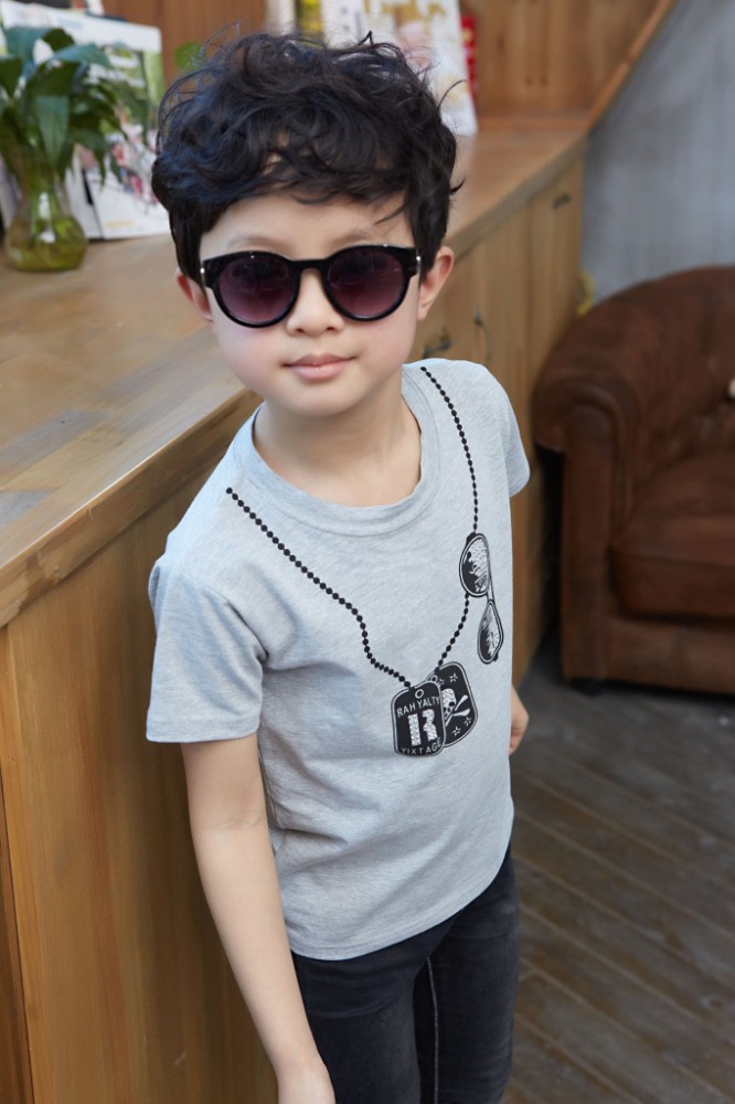 YE2055夏韓国綿男の子半袖ブラウスカジュアル子供tシャツ2016-問屋・仕入れ・卸・卸売り