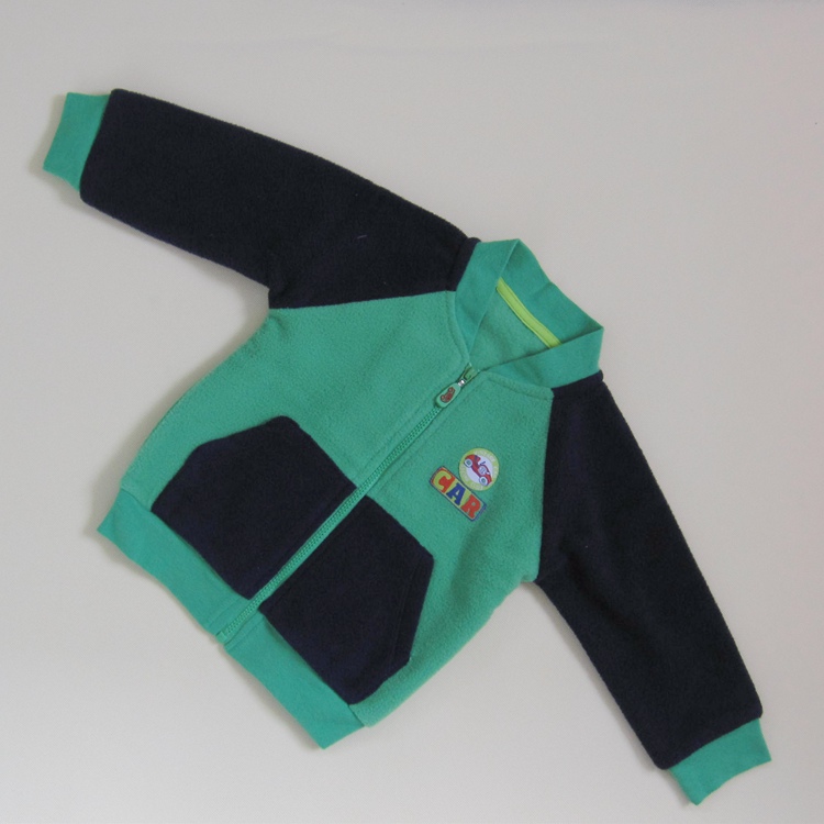 最新のジャケットのデザインr&h2フロントポケットとジッパー付き男の子のための刺繍-キッズ服　ジャケット問屋・仕入れ・卸・卸売り