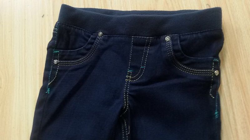 女の子弾性バンドジーンズ在庫ロット2016-キッズ服　ジーンズ問屋・仕入れ・卸・卸売り