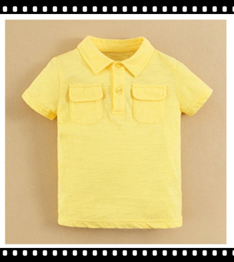 単にデザイン空白ポロ子供無地tシャツ男の赤ちゃんのための-キッズ服　Tシャツ問屋・仕入れ・卸・卸売り