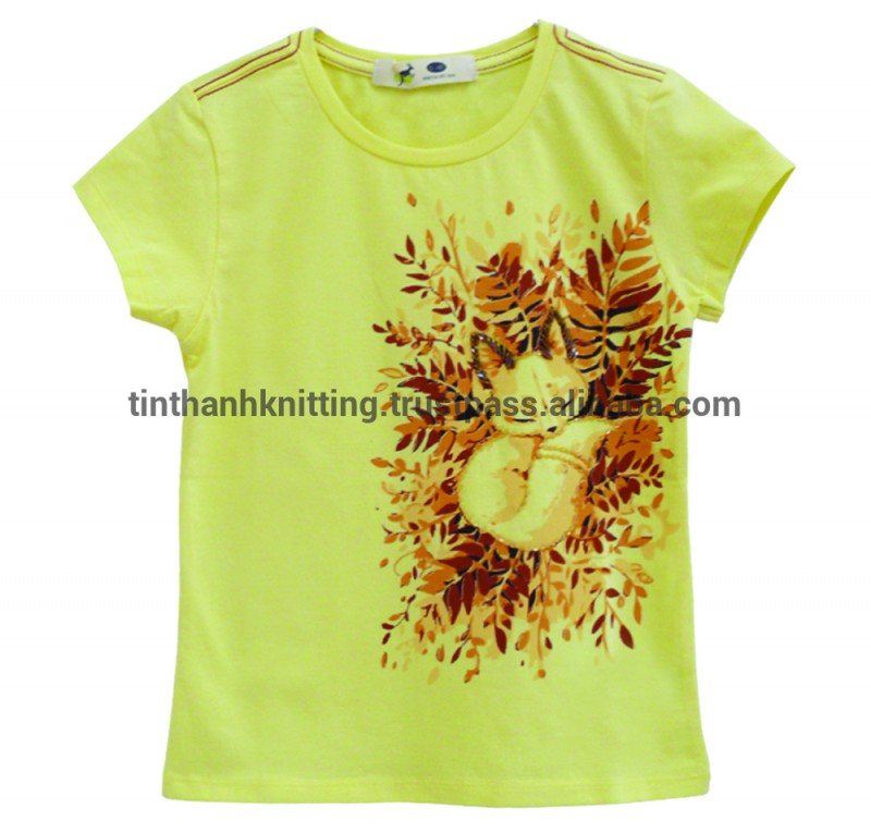 の子供ラウンドネックのtシャツをプリント- to-tg-01/15.03-キッズ服　シャツ、トップス問屋・仕入れ・卸・卸売り