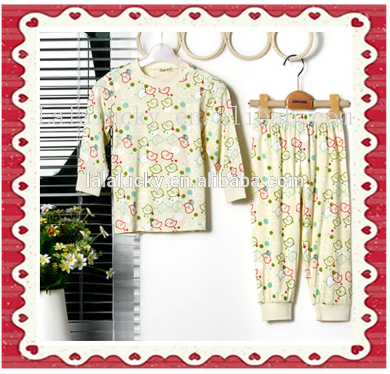 赤ちゃんネグリジェ2014年/長袖の子供寝間着sets/熱い販売の子供のパジャマ-キッズ用下着問屋・仕入れ・卸・卸売り
