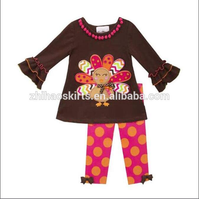 最新スタイルトルコ卸売子供服女の子感謝祭衣装赤ちゃんの女の子服-キッズ服　セット問屋・仕入れ・卸・卸売り