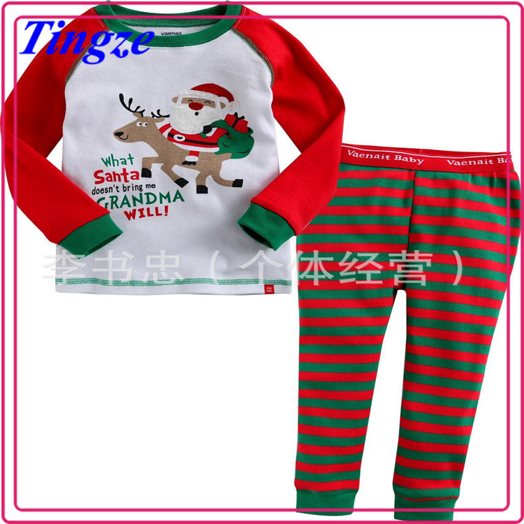 卸売新しいスタイルの子供たちのクリスマス2015子供用ファニーのパジャマ-パジャマ問屋・仕入れ・卸・卸売り