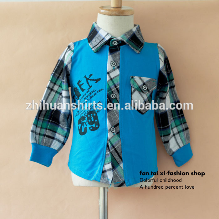 フランネルの子供のシャツの子供のシャツ-キッズ服　シャツ、トップス問屋・仕入れ・卸・卸売り