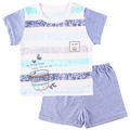 男性と女性の赤ちゃんショーツスーツ薄い赤ちゃん服綿下着パジャマで夏-キッズ服　セット問屋・仕入れ・卸・卸売り
