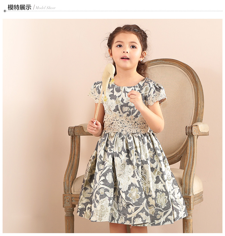 熱い販売の女の子パーティードレス子供のためのクラシック服-ジュニア服（女）ドレス問屋・仕入れ・卸・卸売り