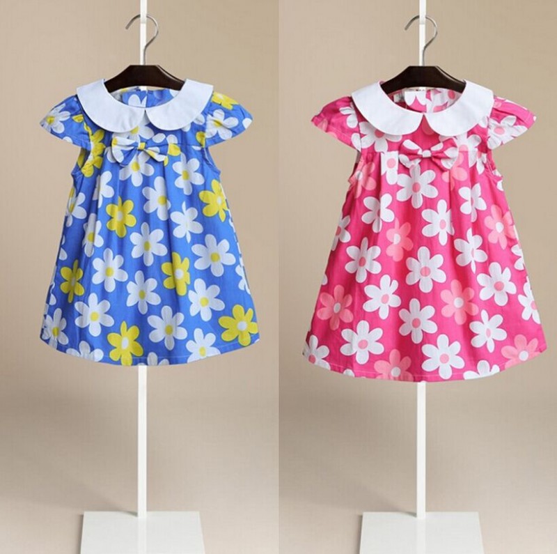 赤ちゃんの女の子ターンダウン襟かわいいドレス子供frocksデザイン-ジュニア服（女）ドレス問屋・仕入れ・卸・卸売り