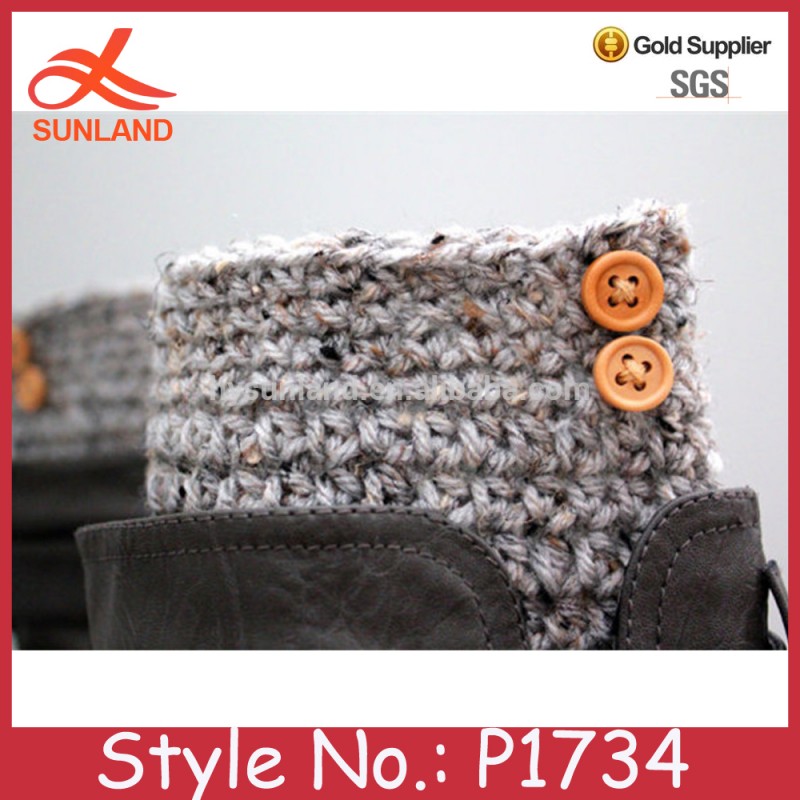 P1734卸売冬斑点レッグウォーマー編みパターン編みブート袖口-レッグウォーマ問屋・仕入れ・卸・卸売り