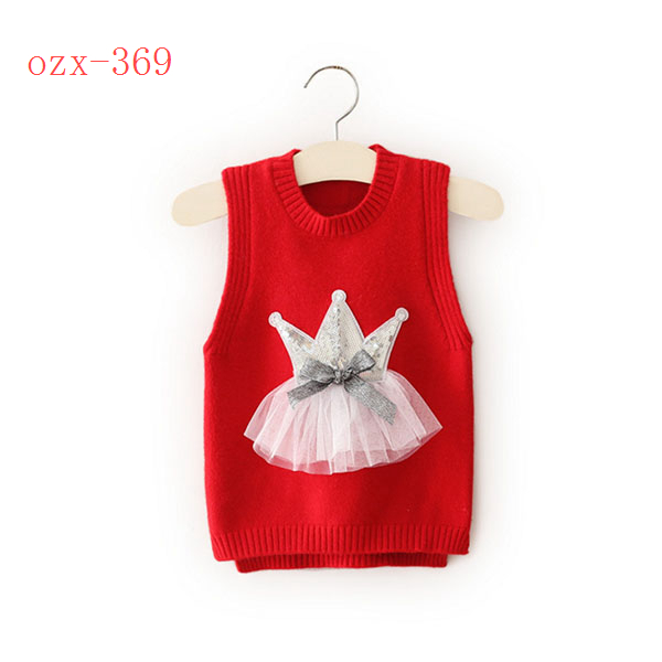 Ozx 369赤い赤ちゃんの女の子クリスマスセーター-プラスサイズセーター問屋・仕入れ・卸・卸売り