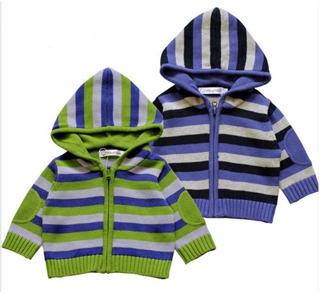 2016高品質縞模様の赤ちゃん/子供カシミヤ セーター付き ジッパー-ベビーセーター問屋・仕入れ・卸・卸売り