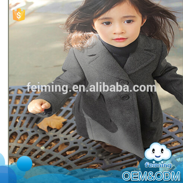 革新的な新製品2015製品の赤ちゃんの服の冬暖かく快適なオーバーコート重いダブルサイド付きウールコート-プラスサイズコート問屋・仕入れ・卸・卸売り