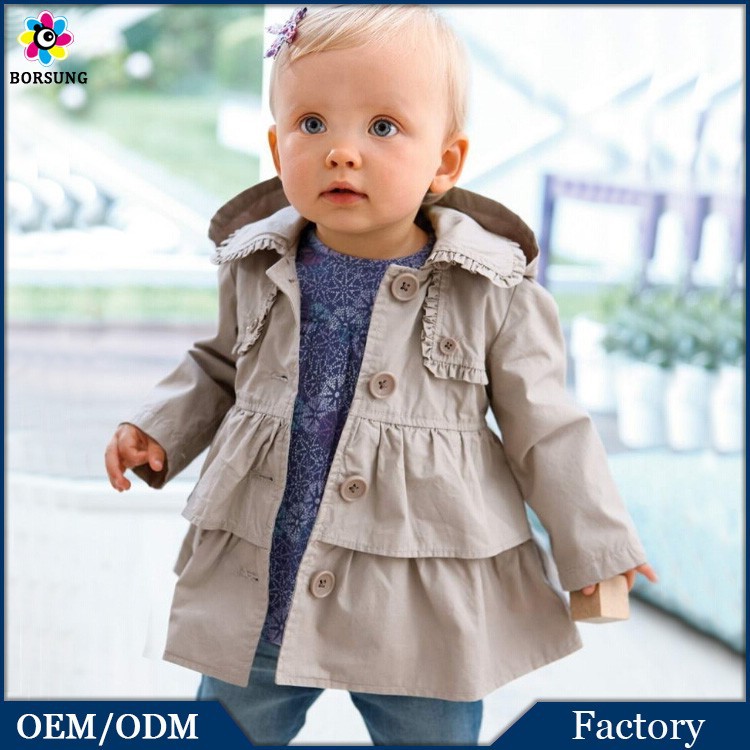 新しい設計の幼児秋・春のジャケットファッション赤ちゃん甘い女の子プリンセスロングコート-プラスサイズコート問屋・仕入れ・卸・卸売り