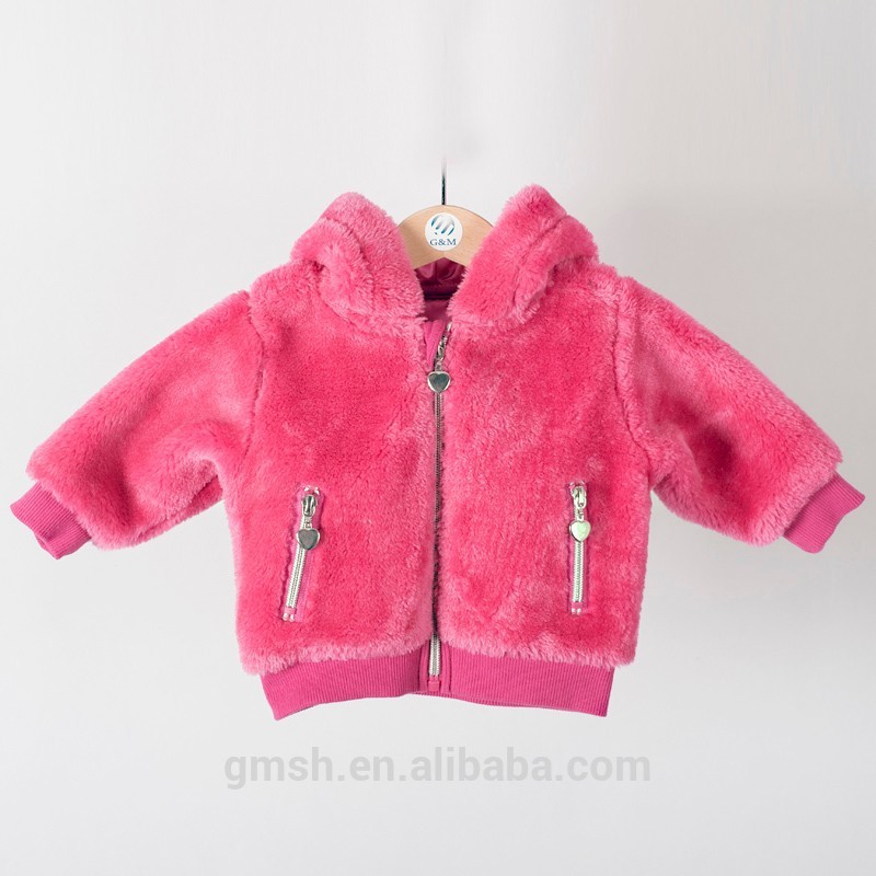 最新赤ちゃん2014年/子供の女の子のための冬のジャケット毛皮のフード付きボンバー-プラスサイズジャケット問屋・仕入れ・卸・卸売り