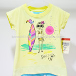 現代のグラフィック女の子tシャツ150014-ベビーTシャツ問屋・仕入れ・卸・卸売り