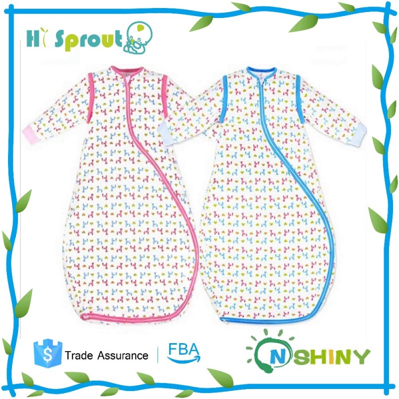美しい印刷onshiny袖付き子供たちは寝袋-ベビー寝袋、シュラフ問屋・仕入れ・卸・卸売り
