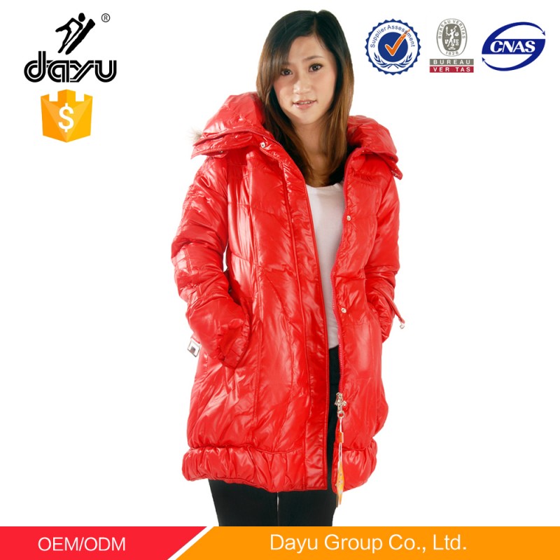 ヨーロッパ冬コート女性ジャケットモデル冬の女性のコート赤-コート問屋・仕入れ・卸・卸売り