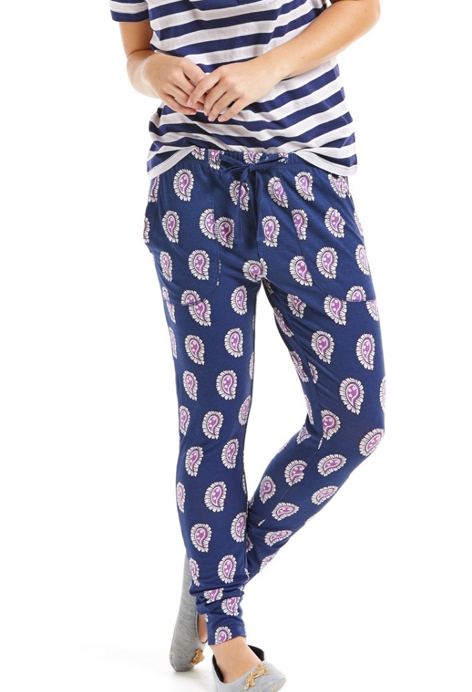 女性ペイズリー簡単パジャマパンツカジュアルソフトパジャマ、oem-ラウンジパンツ問屋・仕入れ・卸・卸売り