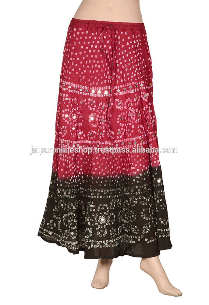 インドbandhani bandhejスカート-ベリーダンスジプシーインドロングスカート-プラスサイズドレス、スカート問屋・仕入れ・卸・卸売り