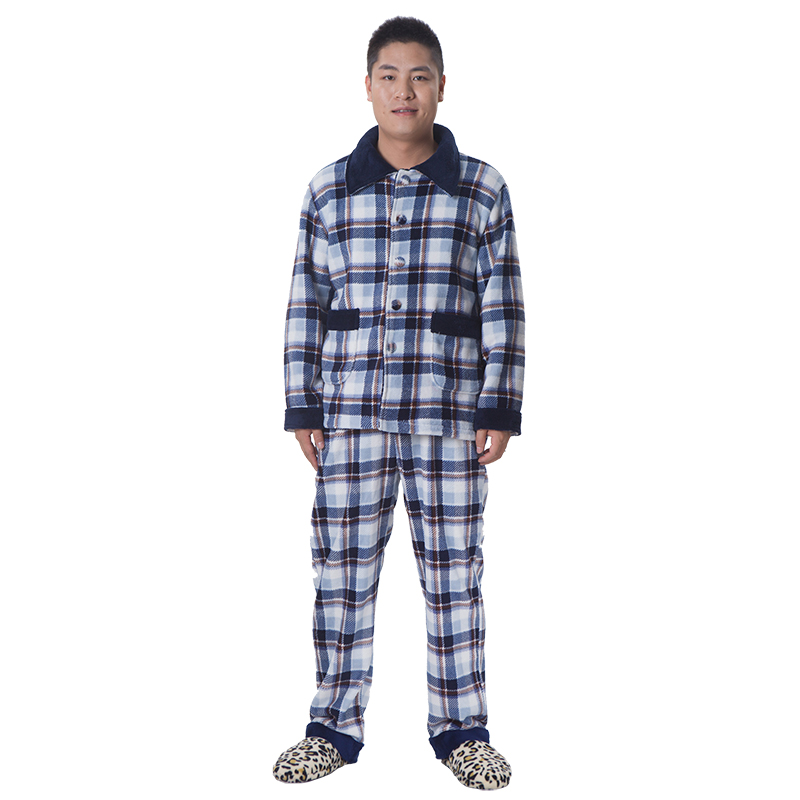 新しいスタイリッシュなフランネル男性のパジャマ-パジャマ問屋・仕入れ・卸・卸売り