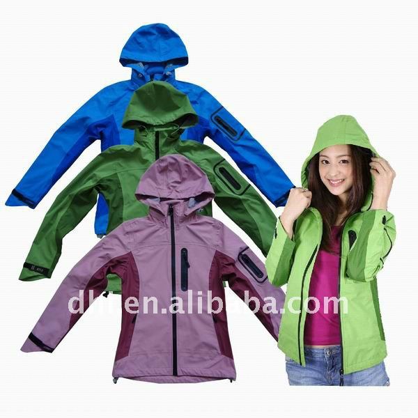 hoodyウインドブレイカーのジャケット3つの層は女性様式に着せる-トレーニングウェア、ジョギングウェア問屋・仕入れ・卸・卸売り