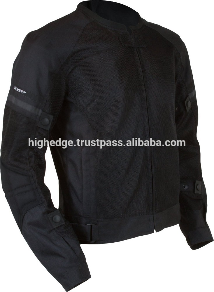Motosportクールメンズスレートエアベントジャケット(ブラック、大)-バイクウェア問屋・仕入れ・卸・卸売り