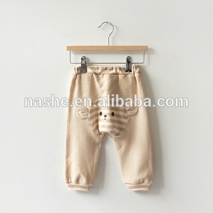 ユニセックス性別豪華な有機綿ズボンで大きなお尻デザイン用赤ちゃん-ベビーズボン、半ズボン問屋・仕入れ・卸・卸売り