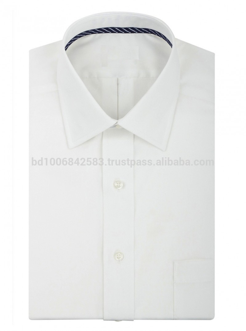 男性の白い ドレス シャツ 、 綿100% または 65% ポリエステル 35% コットン シャツ-プラスサイズシャツ、ブラウス問屋・仕入れ・卸・卸売り