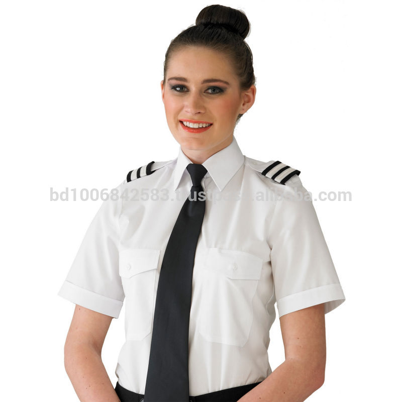 高品質半袖パイロットシャツ女性のための-紳士用シャツ問屋・仕入れ・卸・卸売り