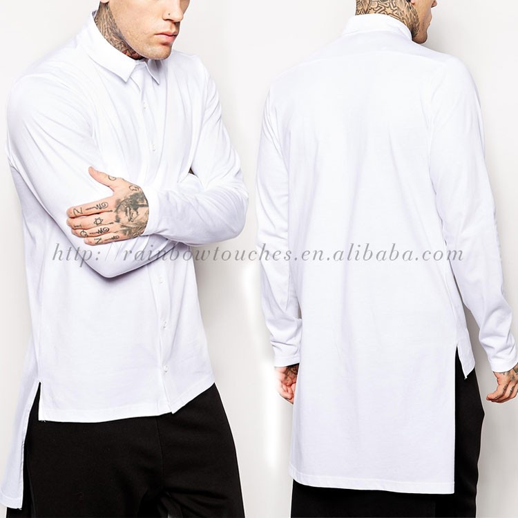白空白2015延縄ラベルの衣類ボタンシャツアップ-Tシャツ問屋・仕入れ・卸・卸売り