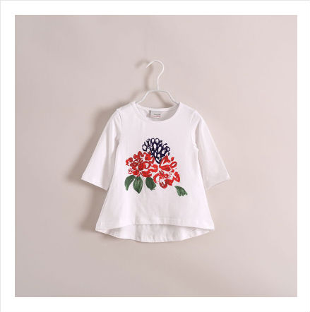 小さな赤ちゃんの女の子高品質な印刷された上質なコットンt- シャツ-プラスサイズTシャツ問屋・仕入れ・卸・卸売り