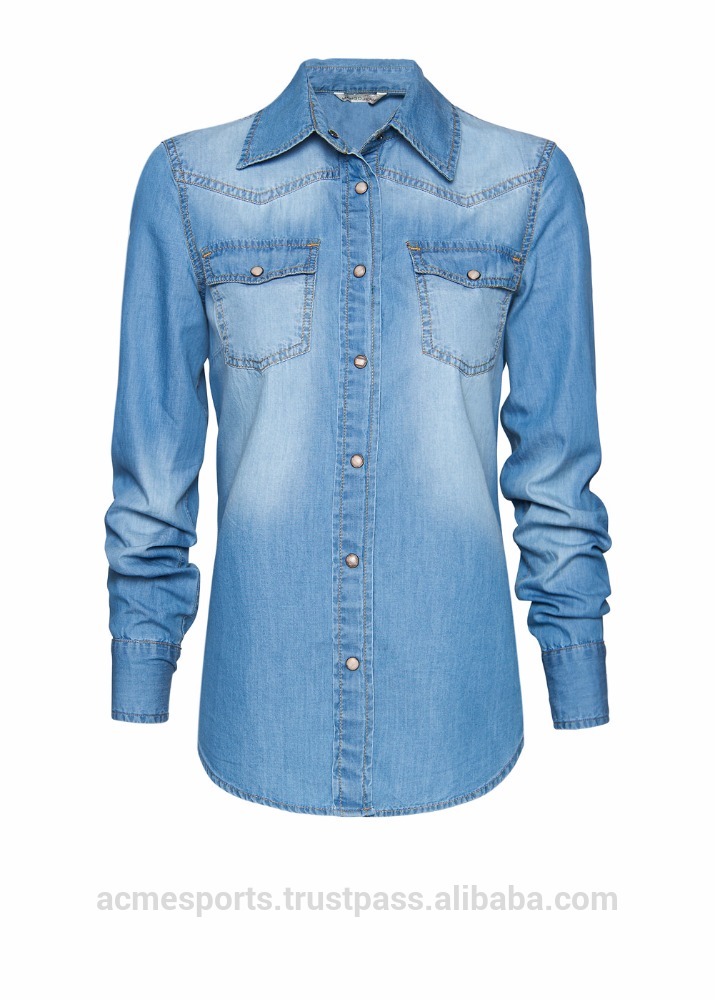 デニムシャツの光デニムシャツメンズジーンズボタンアップデニムシャツ2016-紳士用シャツ問屋・仕入れ・卸・卸売り