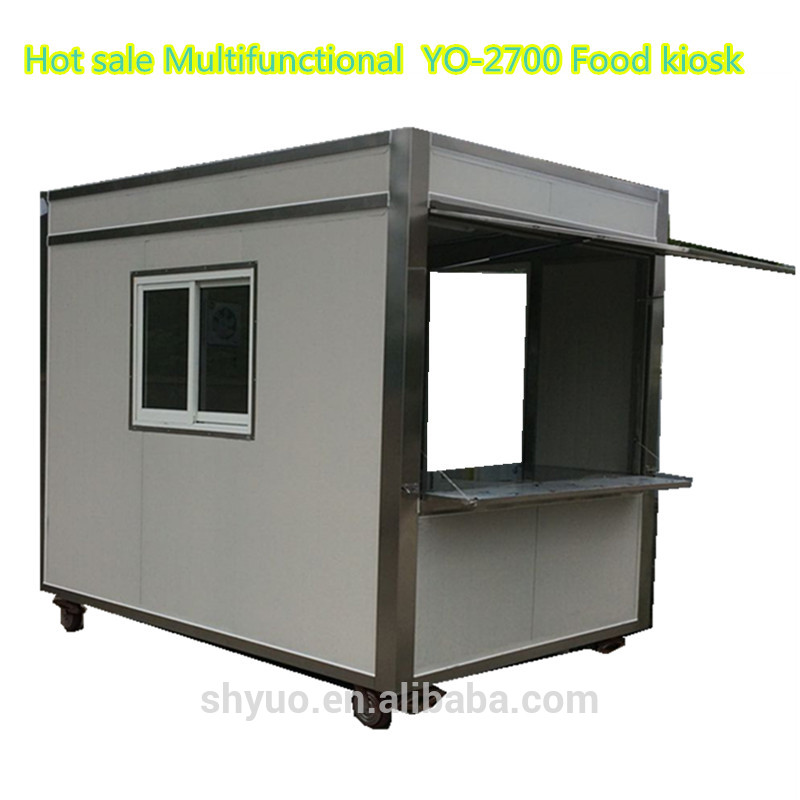 YO-2700可動コーヒーショップコンテナ携帯食品ブースキオスク/屋外食品キオスク-軽食機械問屋・仕入れ・卸・卸売り