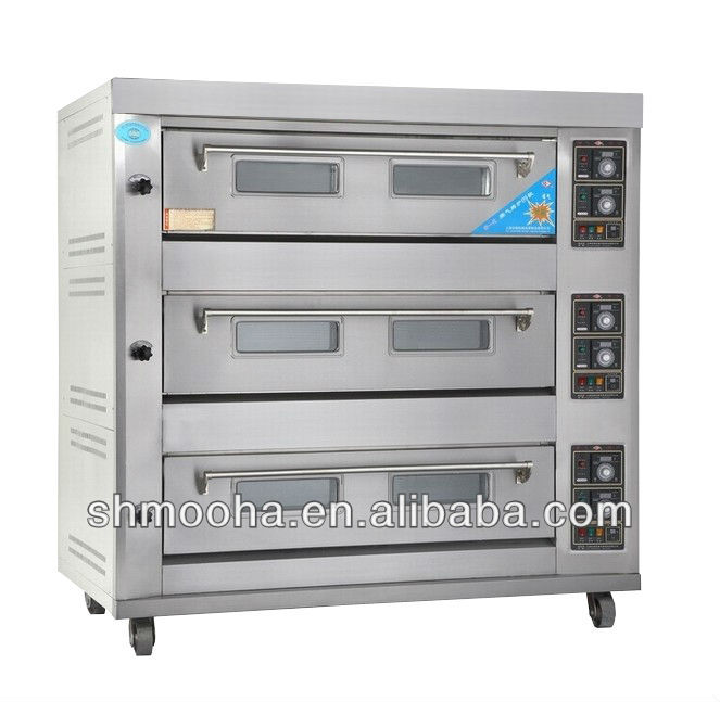 上海3デッキ9フライパン加熱したオーブンベーカリーオーブンガス( 3デッキ9トレイ、 メーカーが低い価格)-ベーキング装置問屋・仕入れ・卸・卸売り